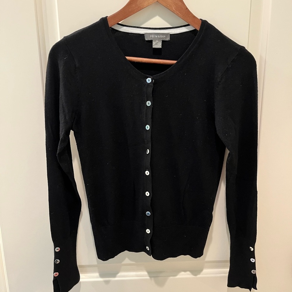 Black Button-Up Cardigan Primark